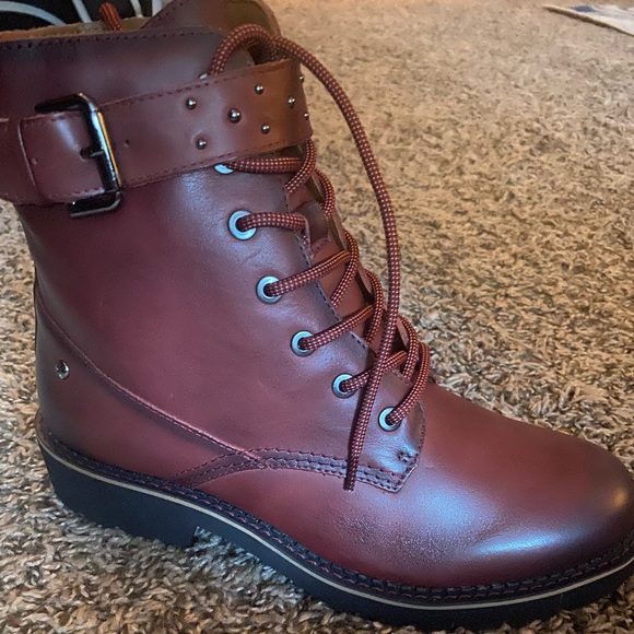 Pikolinos Red Leather Boots (New) - Picture 2 of 7